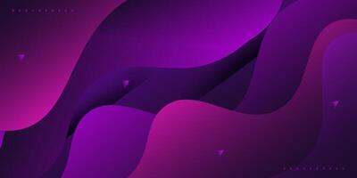 Abstract dark purple wave pattern background. Simple wave fluid banner background. vector
