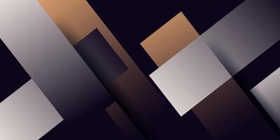 Abstract colorful paper cut with overlapping square background. Simple and dark trendy banner shape pattern design. Eps10 vector