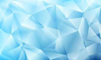geometric low poly background in blue tones, ideal for modern digital design and presentations. vector