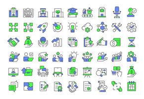 Business-related icons collection vector
