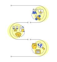 Engagement metrics and strategies illustration vector