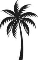 Tropical Palm Tree Silhouette for Summer and Beach Design Concepts vector