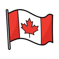 Canada flag icon illustration design vector