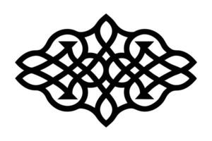Celtic knot design white background. vector