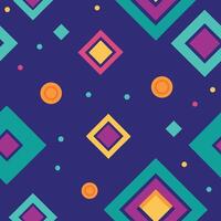 a colorful pattern with squares and circles vector