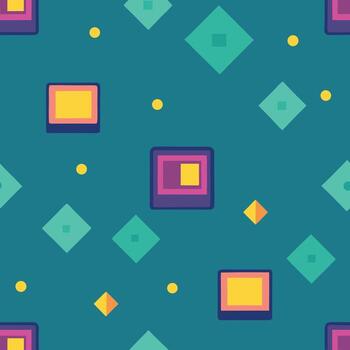 un vistoso modelo con cuadrícula y puntos vector