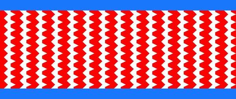 Dynamic seamless pattern featuring vertical red zig zag stripes against a bold blue background. This energetic graphic is perfect for sports themes, digital art, or lively designs vector