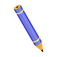 a colorful writing tool is perfect for illustrating concepts of education, creativity, and drawing. Its vibrant design makes it a versatile graphic element for various projects vector