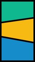 Dynamic vertical comic panel layout featuring bold, colorful sections divided by sharp diagonal lines. for mobile stories, webtoons, modern, energetic background with distinct graphic novel aesthetic vector