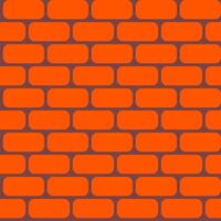 Seamless orange brick wall pattern, ideal for backgrounds, textures, or graphic design elements. A vibrant and modern architectural surface, perfect for various creative projects vector