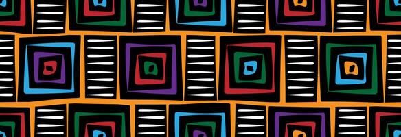 Colored geometric square. vector
