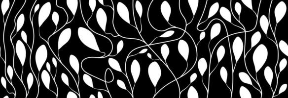 Seamless background with leaves. vector