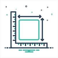 Mix icon measure vector