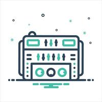 Mix icon mastering vector