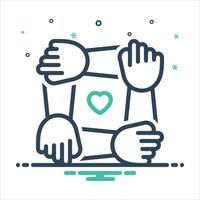 Mix icon unity vector
