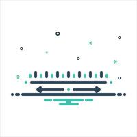 Mix icon width vector