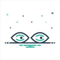 Mix icon side-view vector