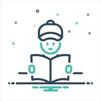 Mix icon reader vector