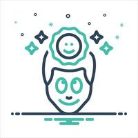 Mix icon optimistic vector