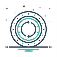 Mix icon repeat vector