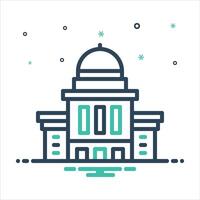 Mix icon government vector
