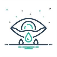 Mix icon cry vector