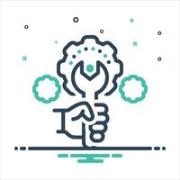 Mix icon fixing vector