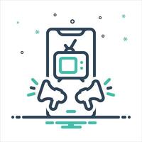 Mix icon marketing vector