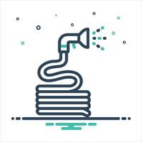 mix icon hose vector