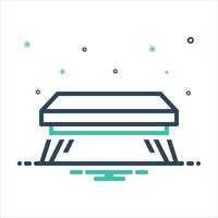 Mix icon table vector