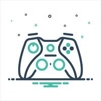 Mix icon gamepad vector