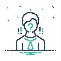 Mix icon anonymity vector