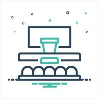 Mix icon events vector