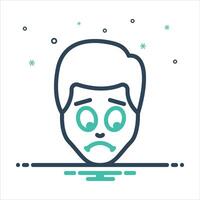 Mix icon upset vector