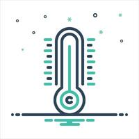 Mix icon celsius vector