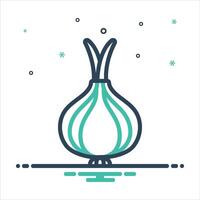 Mix icon onion vector