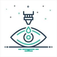 Mix icon drop vector