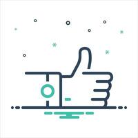 Mix icon like vector