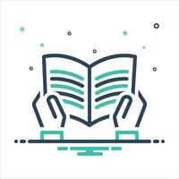 Mix icon read vector