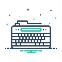 Mix icon keyboard vector