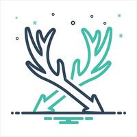 Mix icon hunting vector