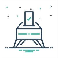 Mix icon vote vector