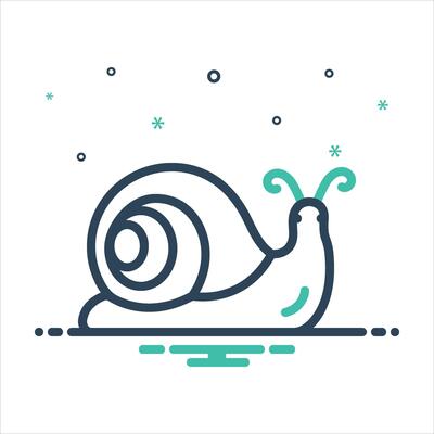 mix icon snail