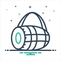 Mix icon dholak vector