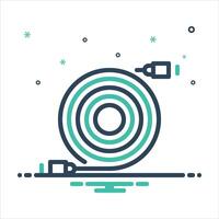 Mix icon cable vector