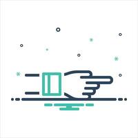 Mix icon point vector