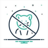 Mix icon not-allowed vector