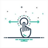 Mix icon scroll vector
