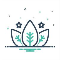 Mix icon organic vector