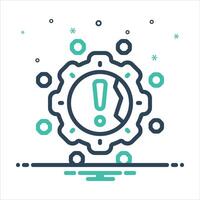 Mix icon broken vector